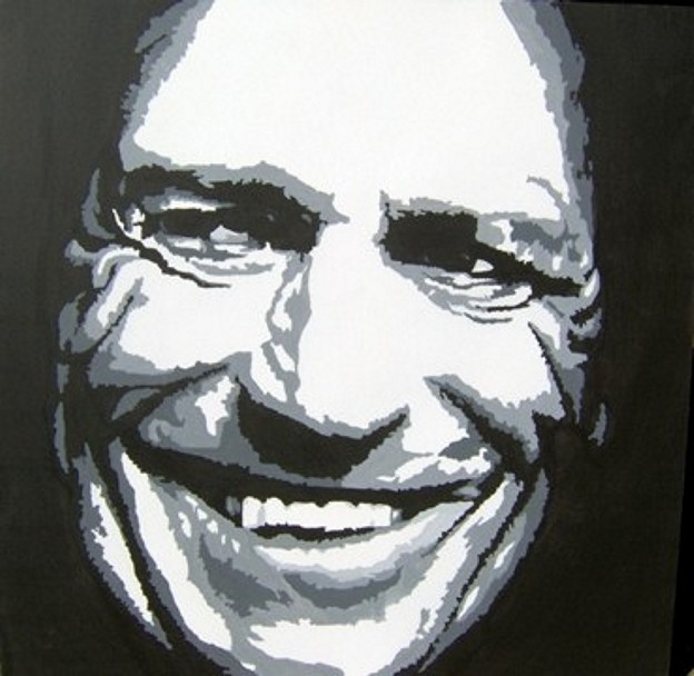 Keith Richards Portrait - Unique work piece - SOLD