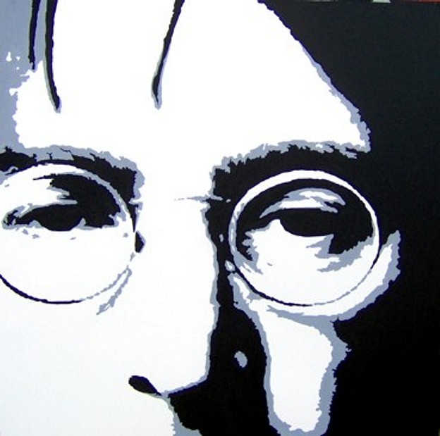 John Lennon Portrait - Unique work piece - SOLD