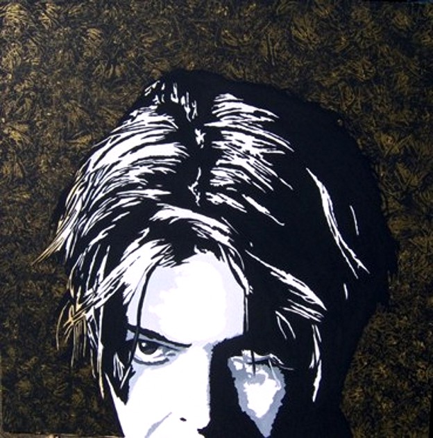 David Bowie Portrait - Unique work piece- SOLD