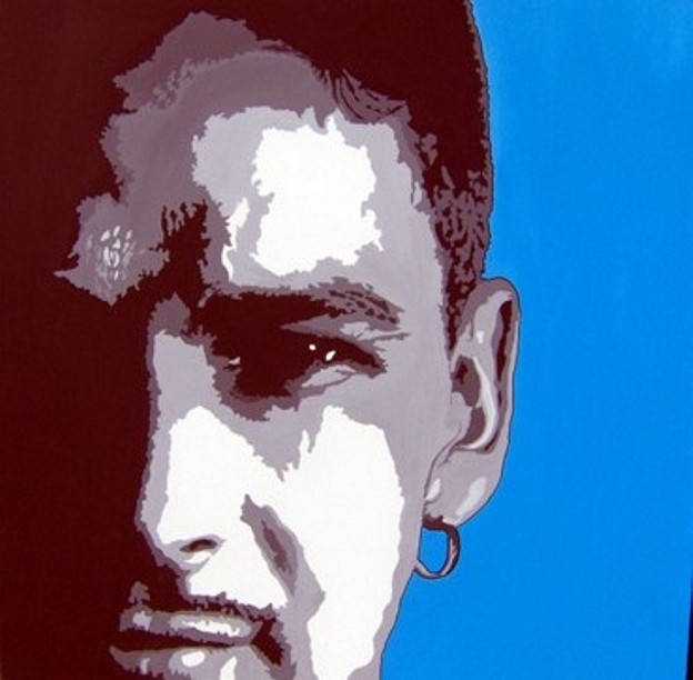 Roberto Baggio Portrait - Unique work piece - SOLD