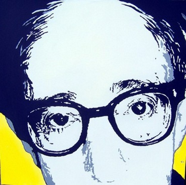 Woody Allen Portrait - Unique work piece - SOLD