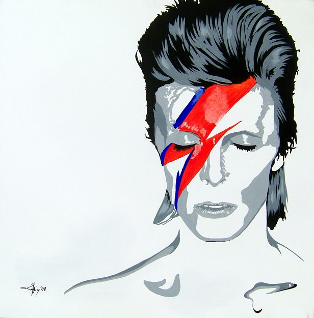 David Bowie Portrait - Unique work piece - SOLD