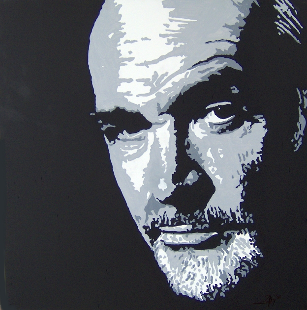 Sean Connery Portrait - Unique work piece - SOLD