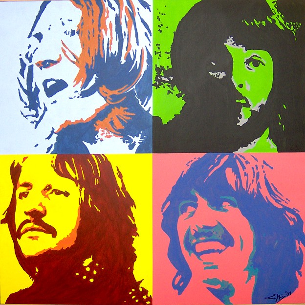 Beatles Portrait - Unique work piece- SOLD