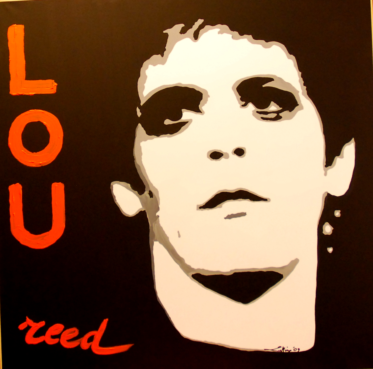 Lou Reed Portrait - Unique work piece - SOLD