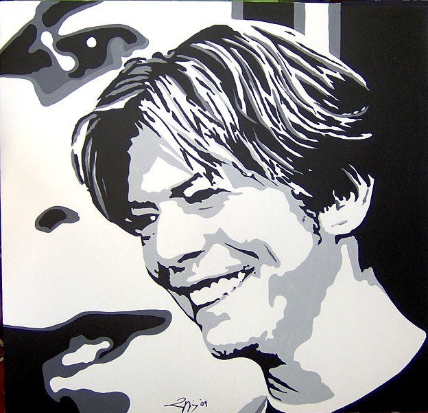 David Bowie Portrait - Unique work piece 