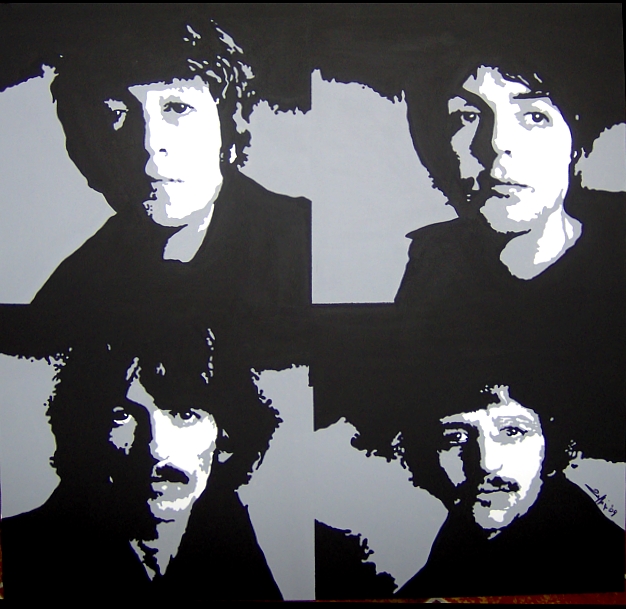 Beatles Portrait - Unique work piece - SOLD