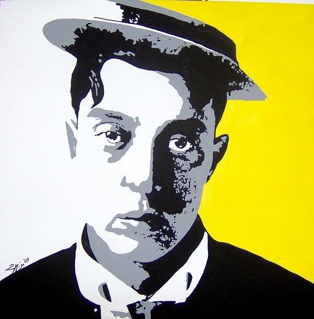 Buster Keaton Portrait - Unique work piece