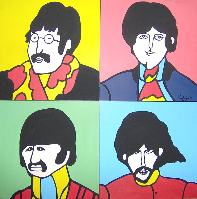  "Beatles cartoon" - Opera unica - VENDUTO