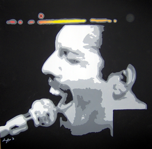 Freddie Mercury Portrait - Unique work piece 