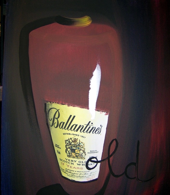 Dipinto "Bottiglia Ballantine