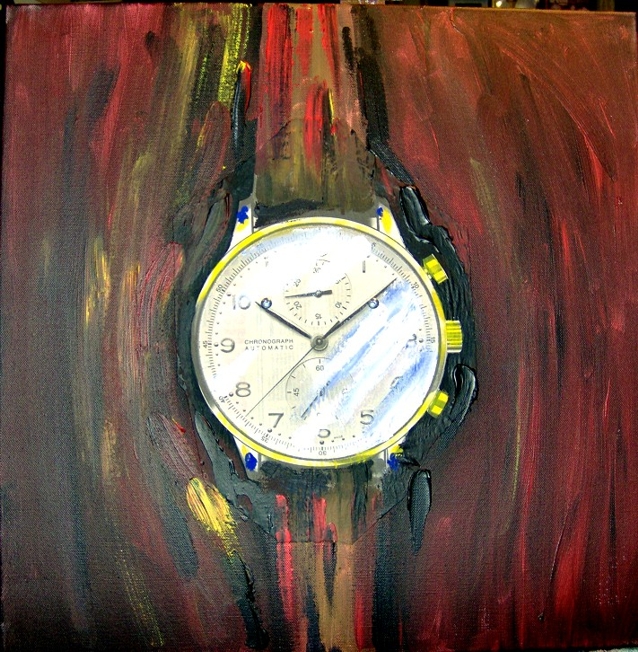 Painting "Clock B28" Unique work piece