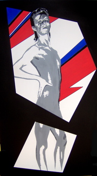 Portrait of  "David Bowie" Unique work piece