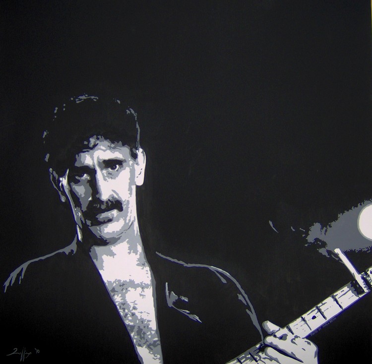 Portrait of  Frank Zappa Unique work piece