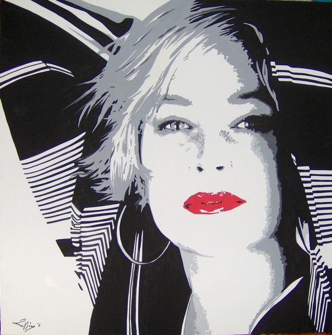Portrait of  "Sharon Stone" Unique work piece - SOLD