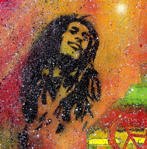 Bob Marley Portrait - Unique work piece