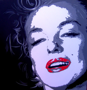 Marilyn Monroe Portrait - Unique work piece 