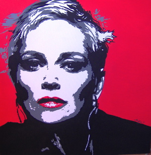 Sharon Stone Portrait - Unique work piece